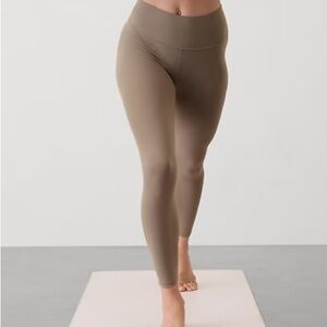Athleta Taupe Transition Mesh 7/8 Tights